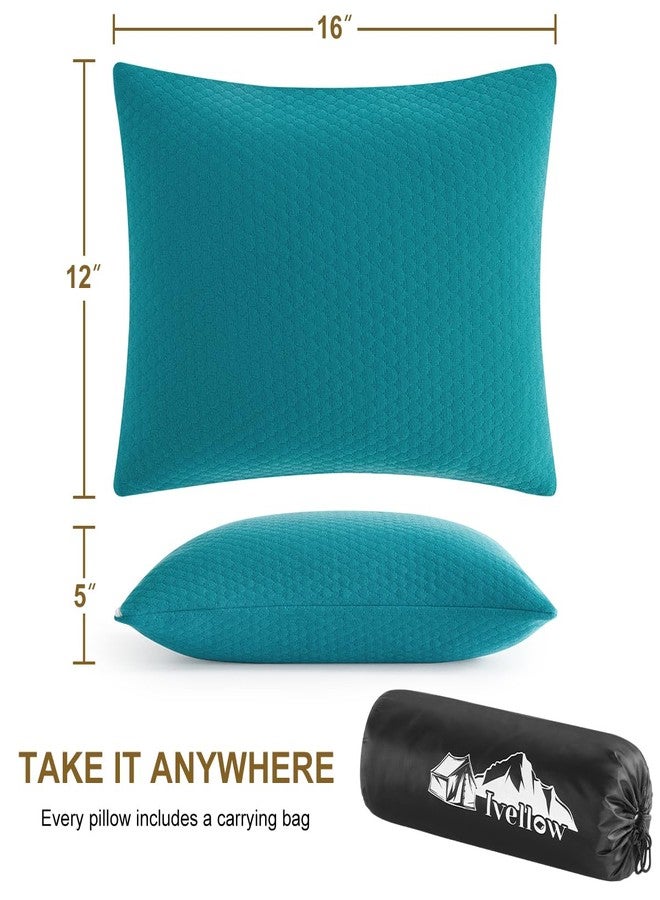 Ivellow Memory Foam Travel Pillow Compressible Camping Pillow for Sleeping Shredded Memory Foam Pillow Compact Firm Supportive Small Pillow for Adults Kids Outdoor Backpacking Hiking Essential Gear-S - Image 4